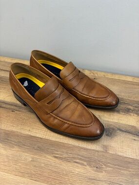 Cole Haan Hawthorne Slip On Leather Penny Loafers Brown Men’s